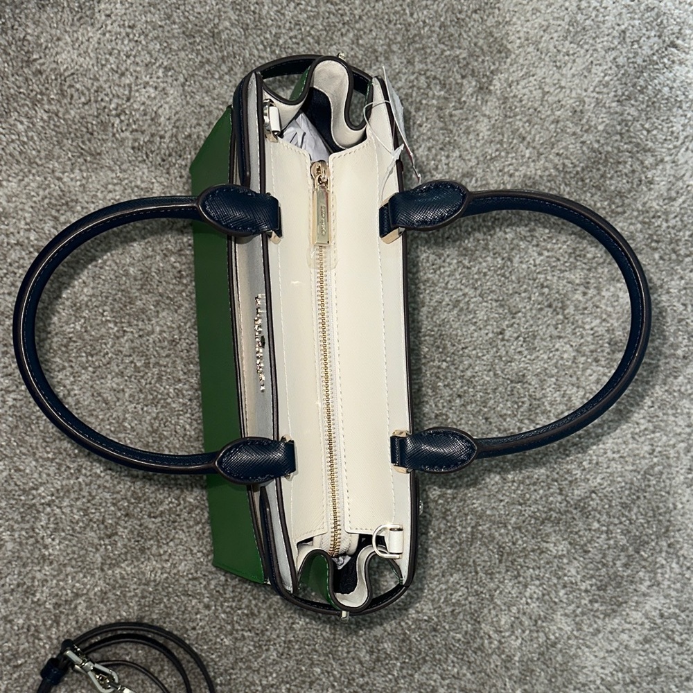 Kate Spade Green and Cream Satchel - Picture 5 of 6